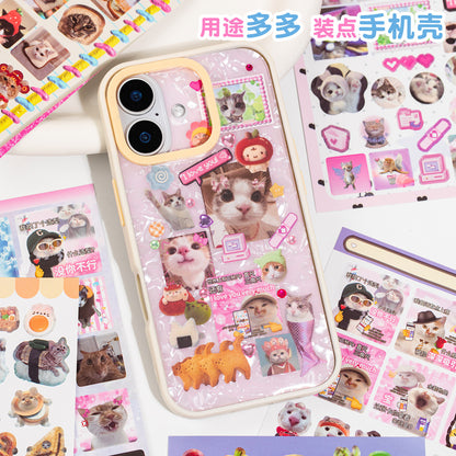 Block de stickers kitty-20 hojas