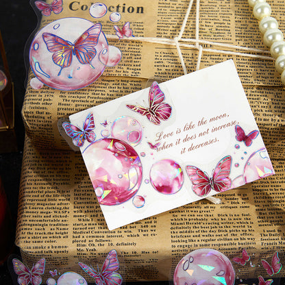 Stickers burbujas butterfly-10 pzas
