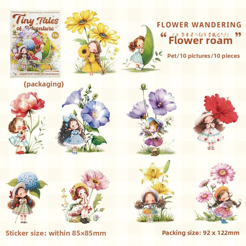 Stickers tiny tales-10 pzas