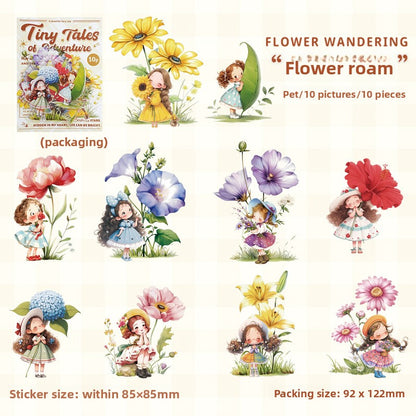 Stickers tiny tales-10 pzas