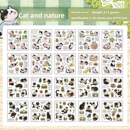 Mini librito de stickers cat-20 hojas