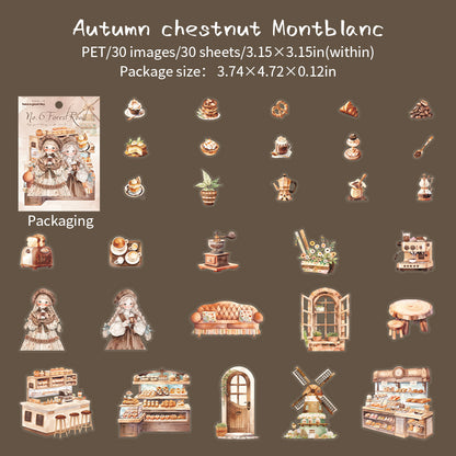 Stickers forest girls-30 pzas