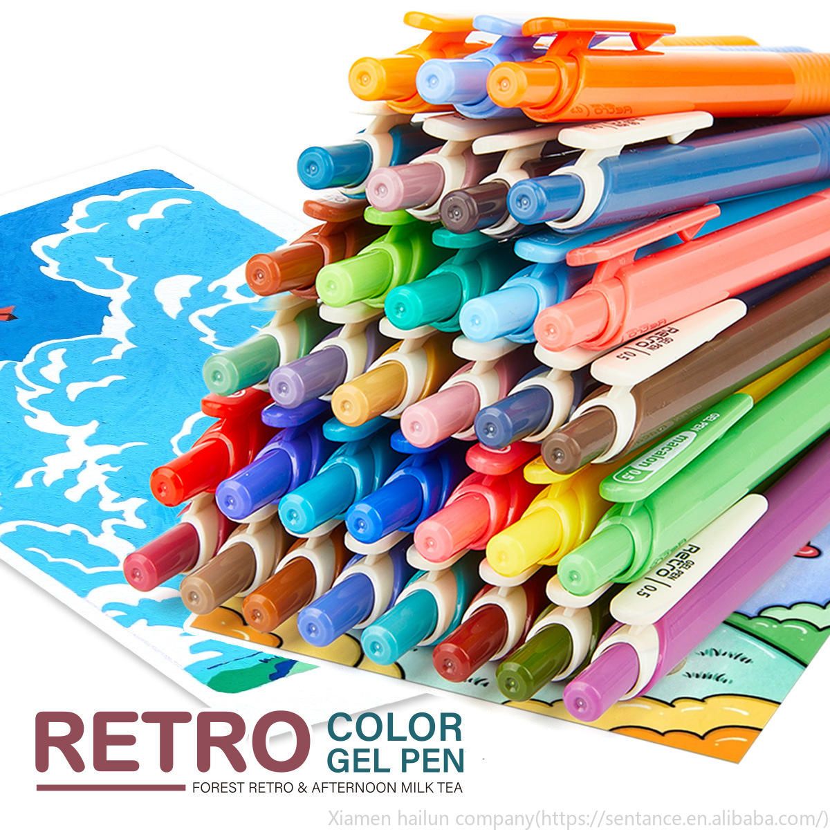 Set de lapiceros gel shands-10 pzas