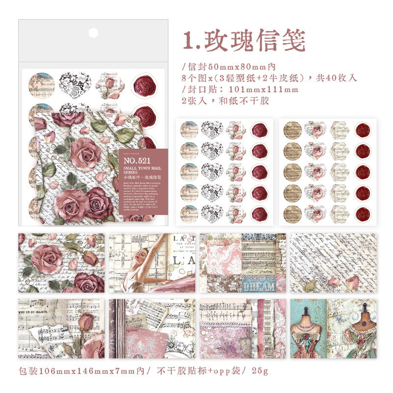 Pack de 40 mini sobres + 40 stickers