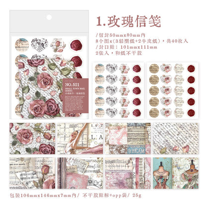 Pack de 40 mini sobres + 40 stickers