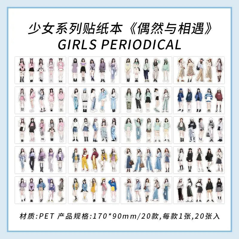 Libro de stickers girls-20 hojas