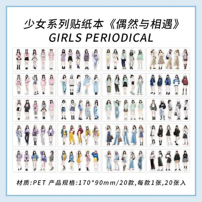 Libro de stickers girls-20 hojas