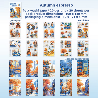 Libro de stickers Paris autumn-20 hojas