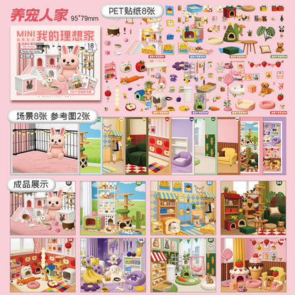 Stickers escenarios mini 2D-8 escenas