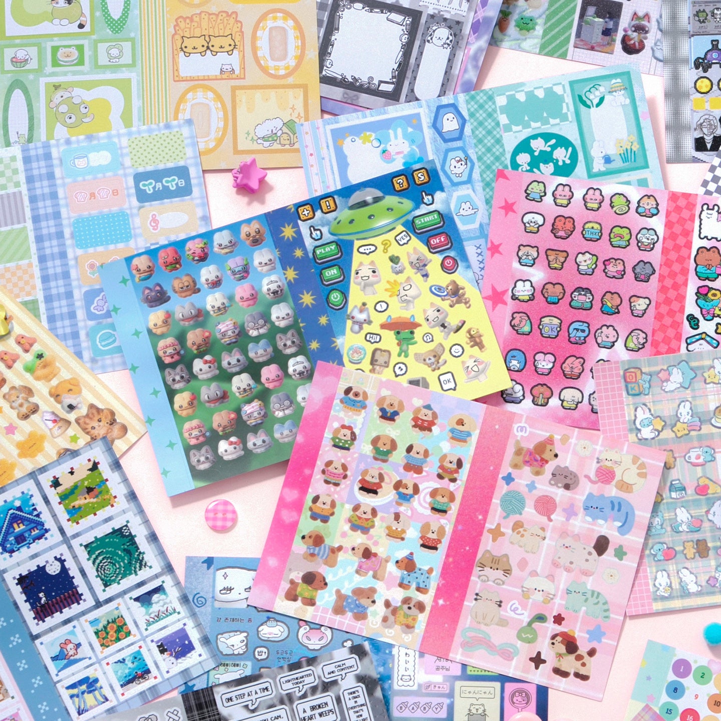 Libro de stickers estilo japones inspiration vitality-30 hojas