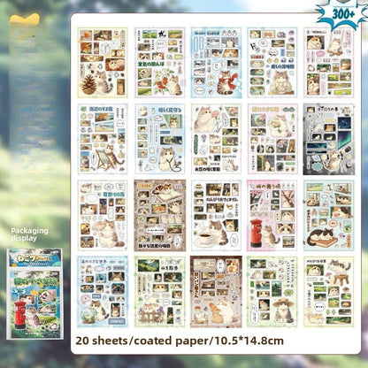 Libro de stickers comic cat-20 hojas