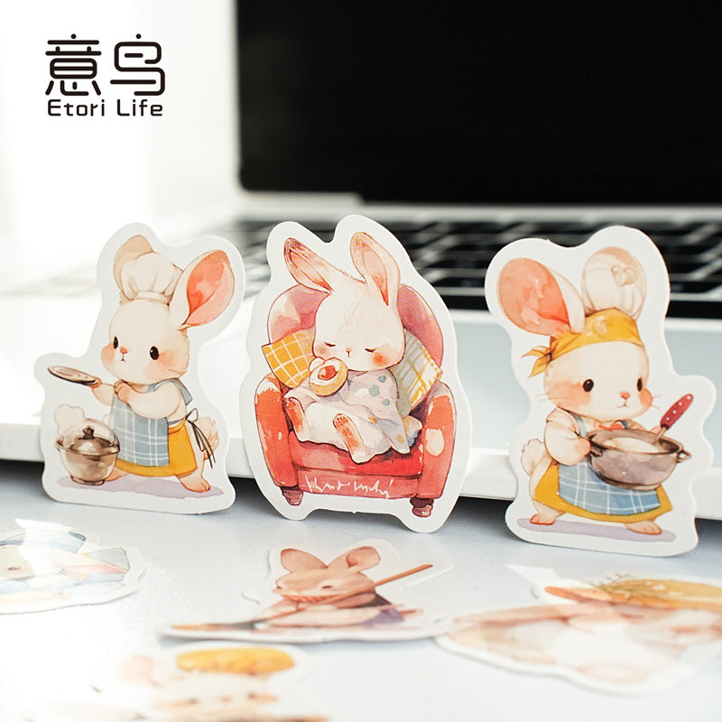 Cajita de stickers animales sweet-40 pzas