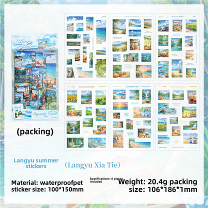 Stickers collage almanac-6 planchas
