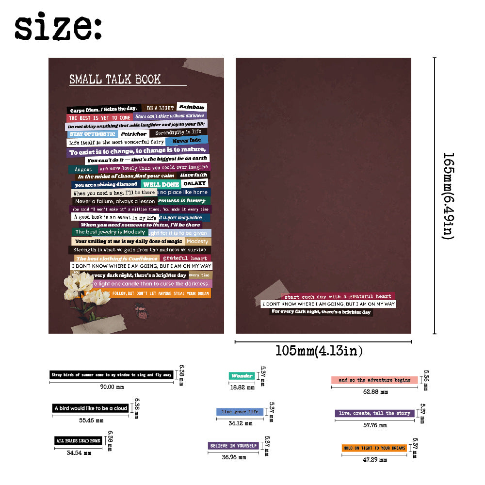Libro de frases small talk book-60 páginas