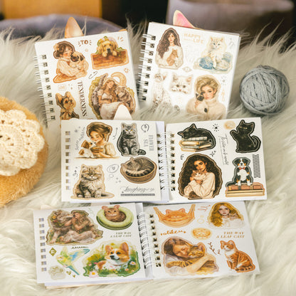 Block stickers gatitos-20 hojas