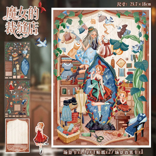 Sticker escenarios "Magic places"