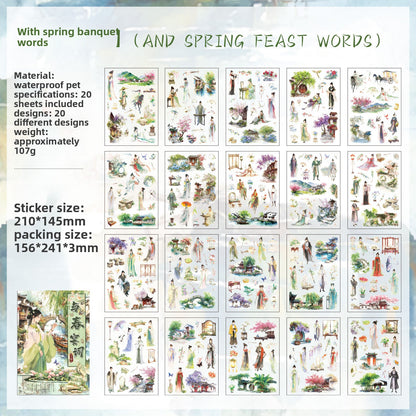 Libro de stickers japonesas-20 hojas