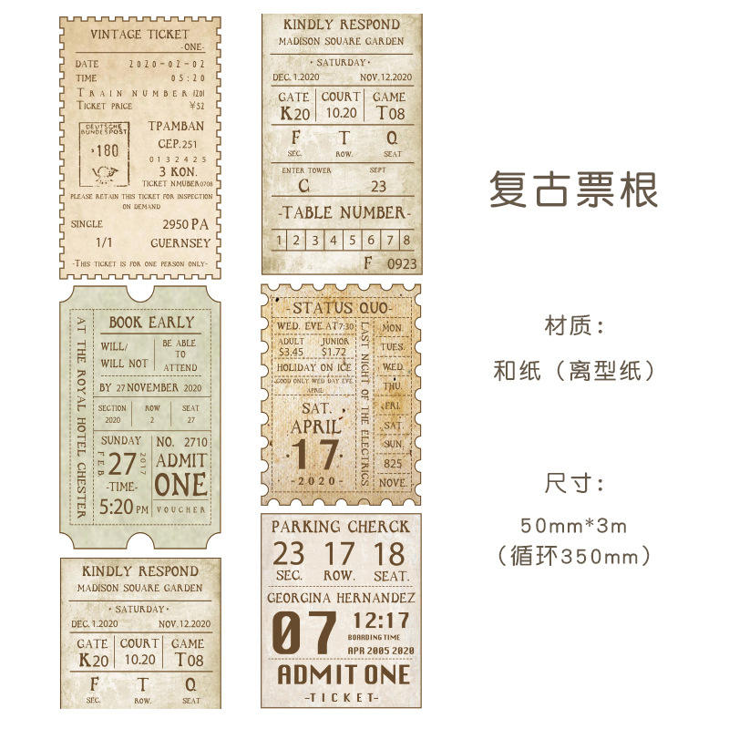 Washitape vintage zoomo-2 metros