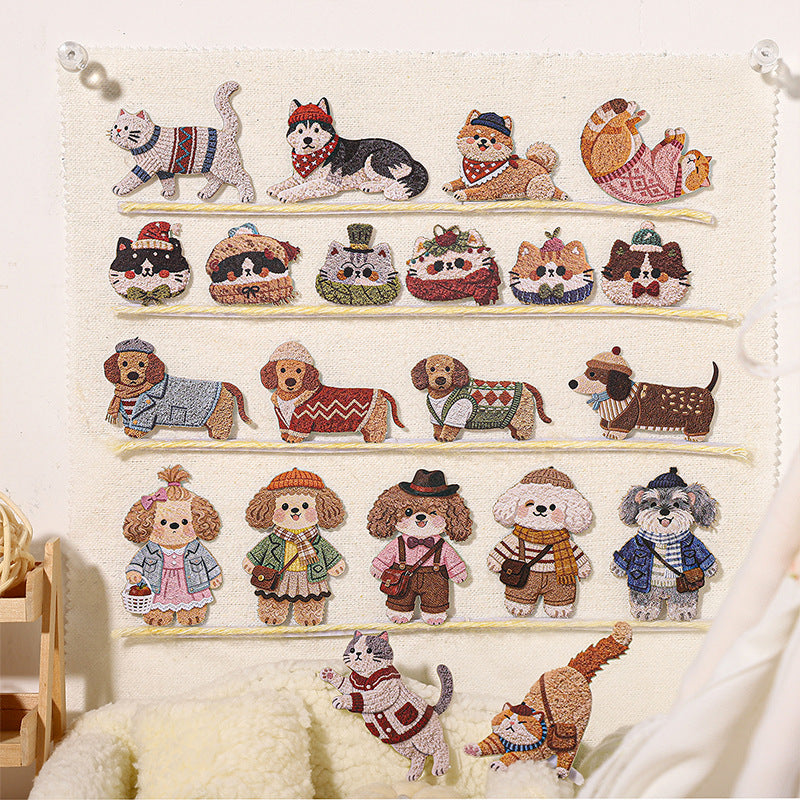 Stickers animales de cartonaje-30 pzas