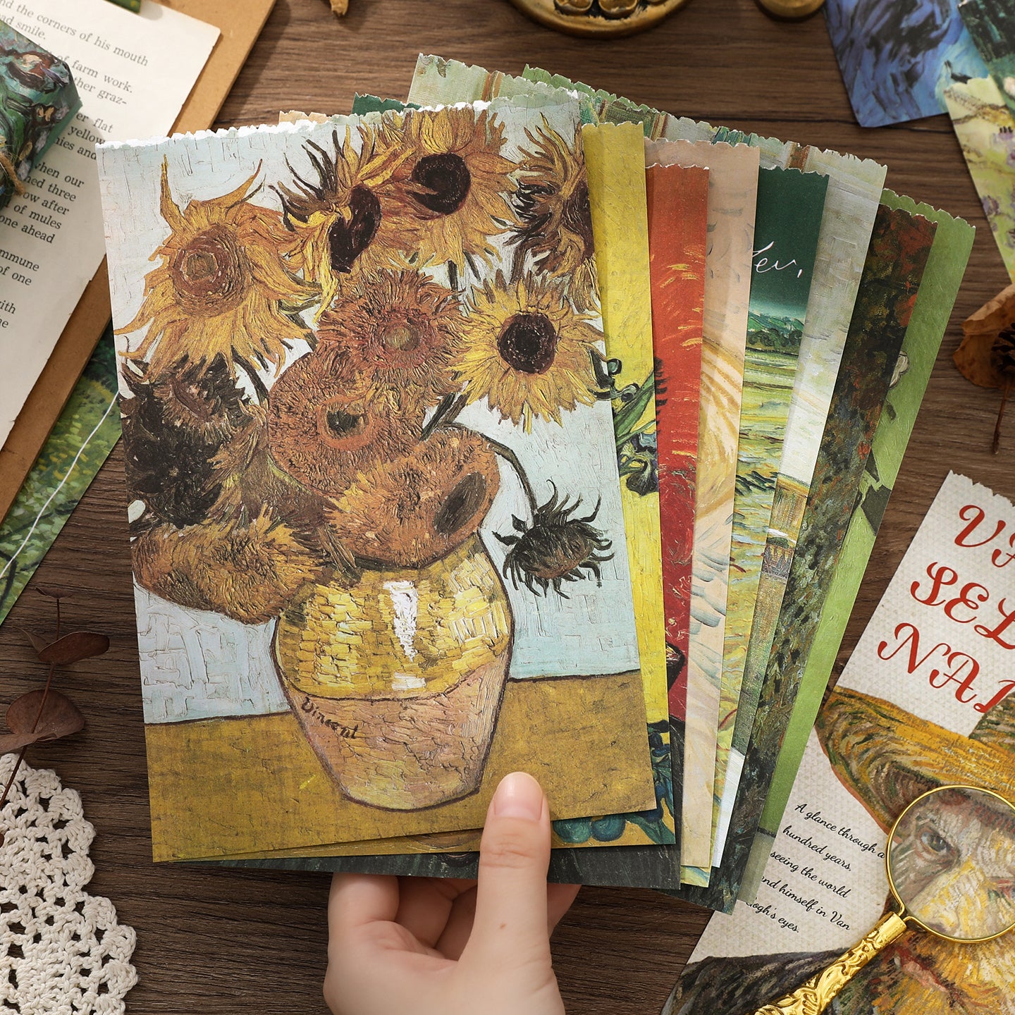 Block de stickers Van Gogh Impression-50 hojas
