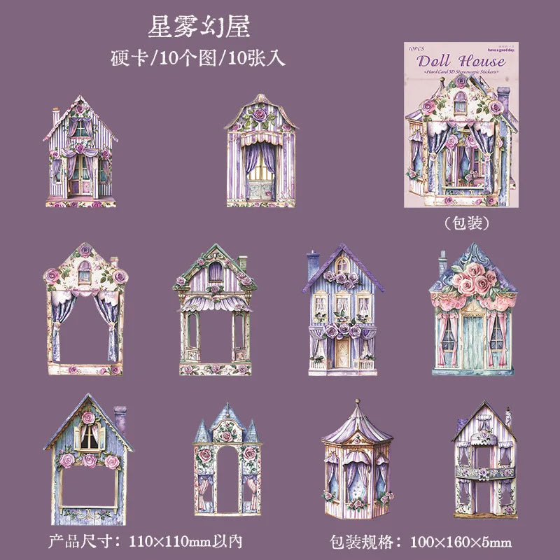 Stickers cartonaje dollhouse-10 pzas