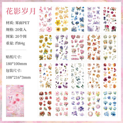 Block de stickers pet appreciating nature-20 hojas