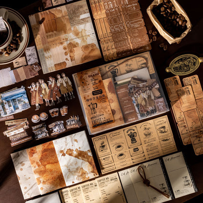 Set de papeleria coffee-126 pzas