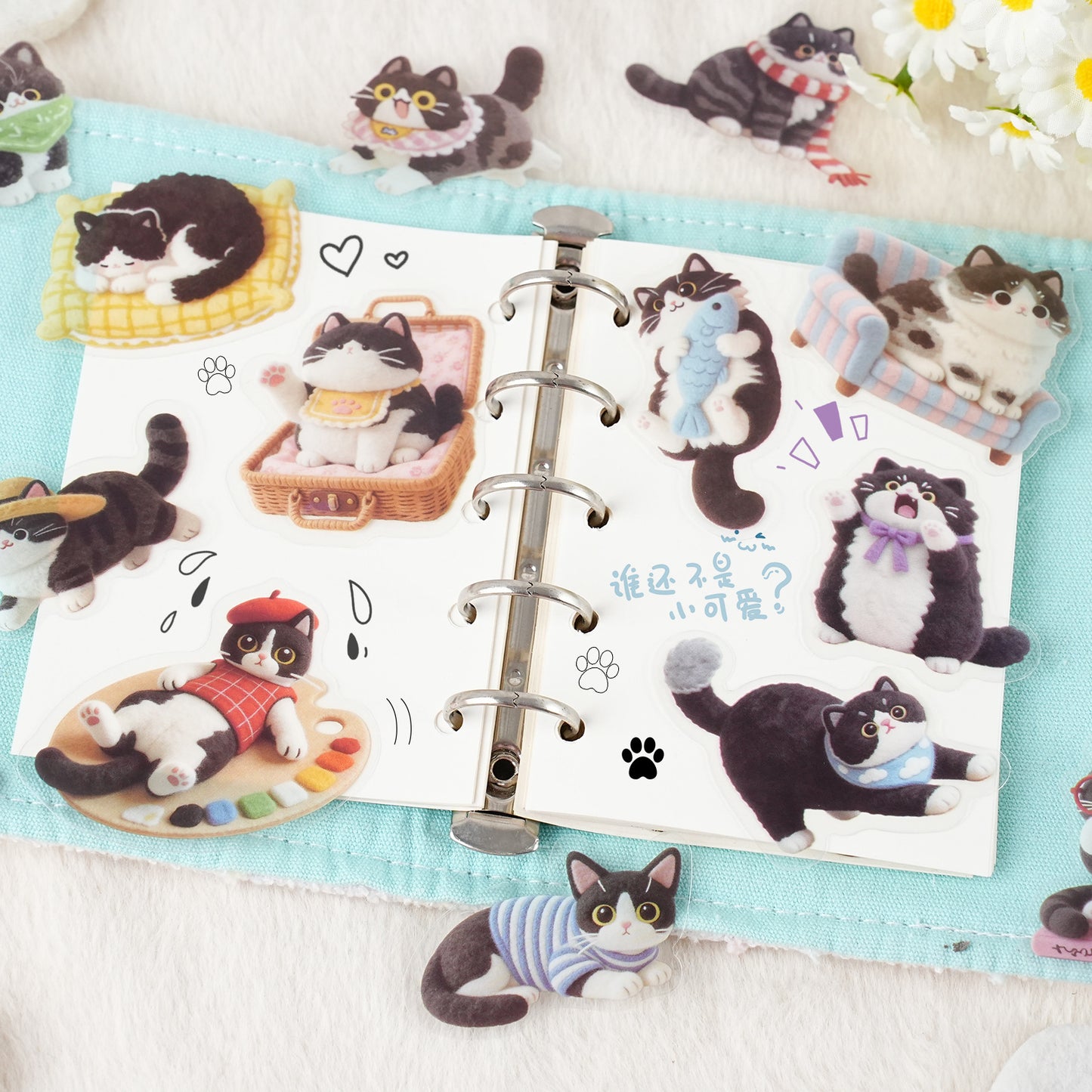 Stickers buddies fluffy-15 pzas