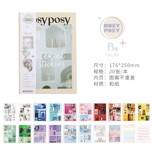 Revista de stickers Rosy Posy-20 paginas