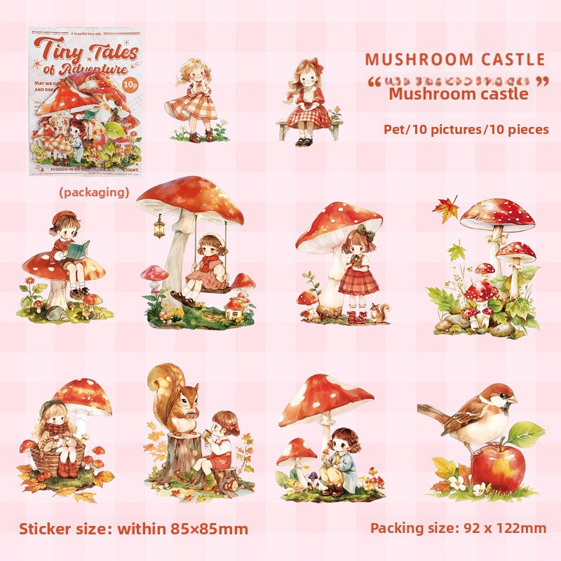 Stickers tiny tales-10 pzas