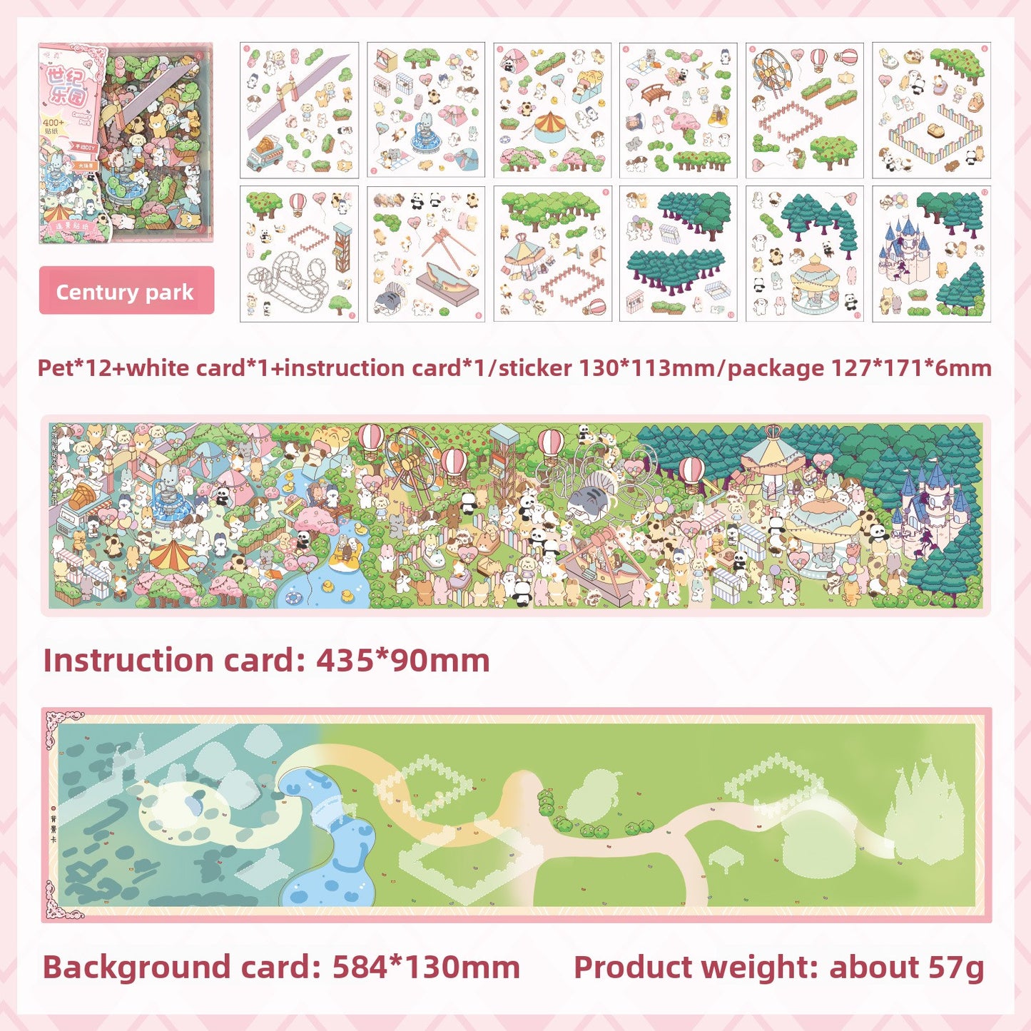 Set de escenario cute island