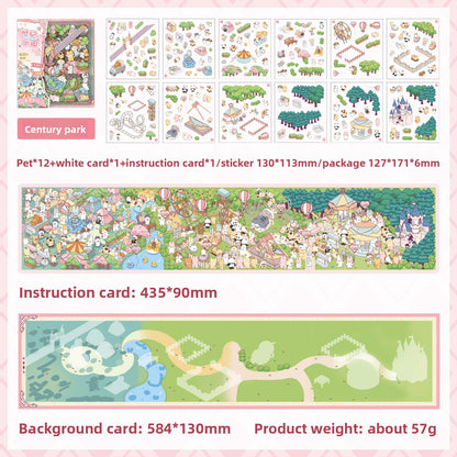 Set de escenario cute island