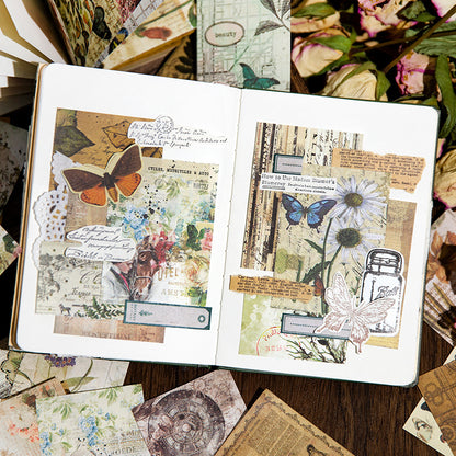 Block de papel mottled poetry vintage-100 pzas