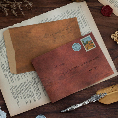 Sobres kraft vintage-4 pzas
