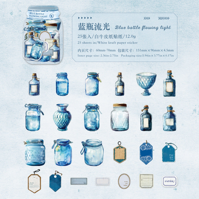 Stickers botellitas-25 pzas