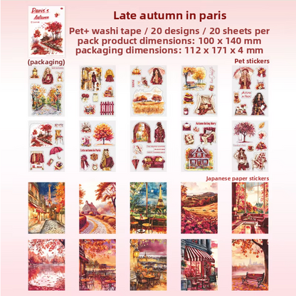 Libro de stickers Paris autumn-20 hojas