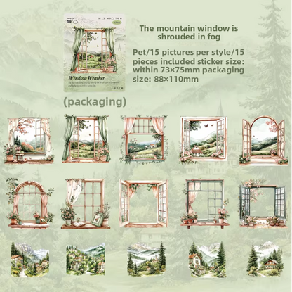 Stickers windows weather-15 pzas