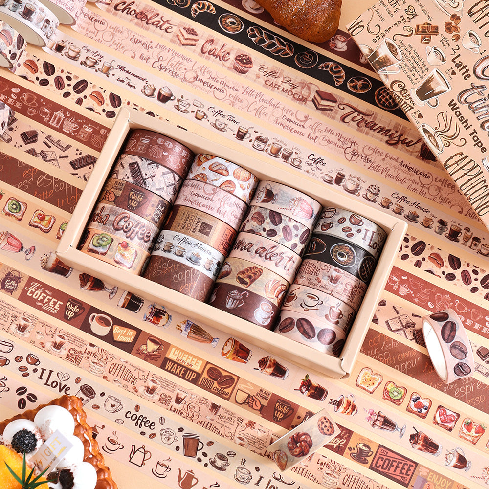 Set de washitape coffee-20 pzas
