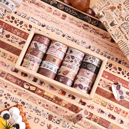 Set de washitape coffee-20 pzas