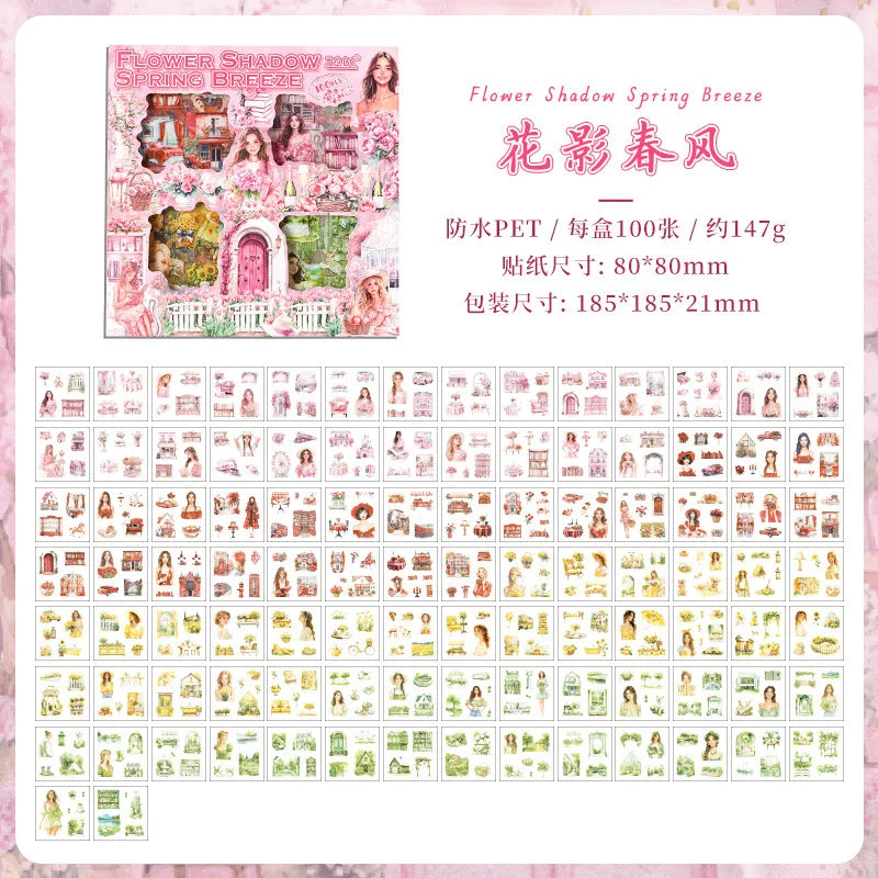 Box de stickers seasons-100 hojas