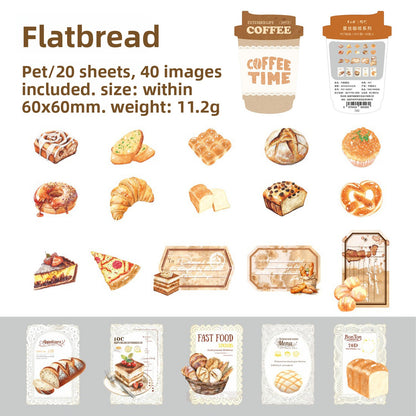 Stickers Extended life coffee-40 pzas