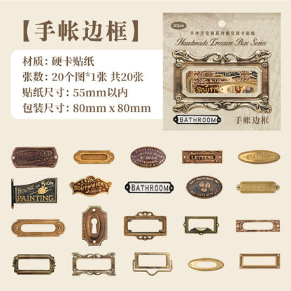 Stickers handmade treasure-20 pzas