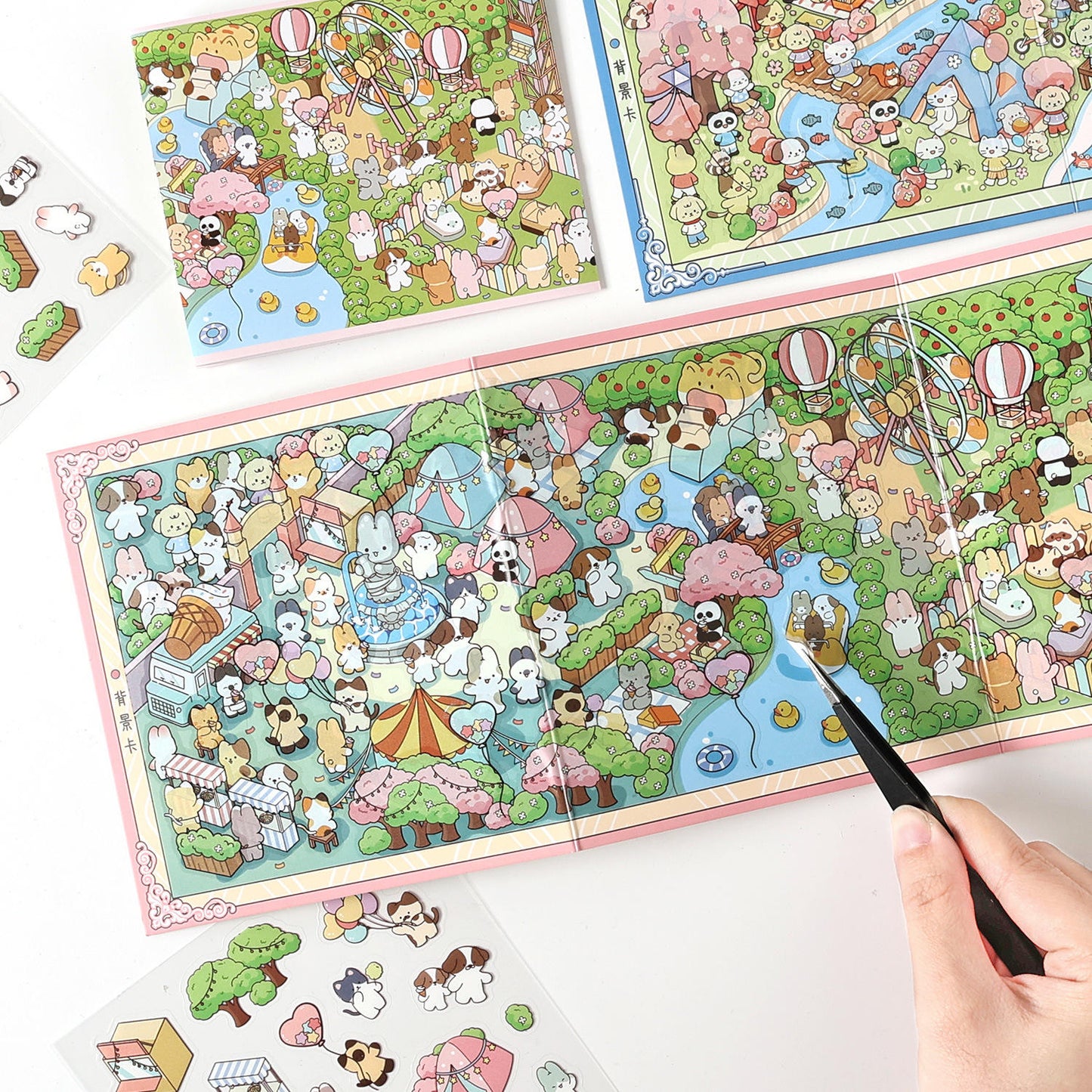 Set de escenario cute island