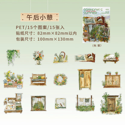 Stickers Grandma´s Summer-15 pzas
