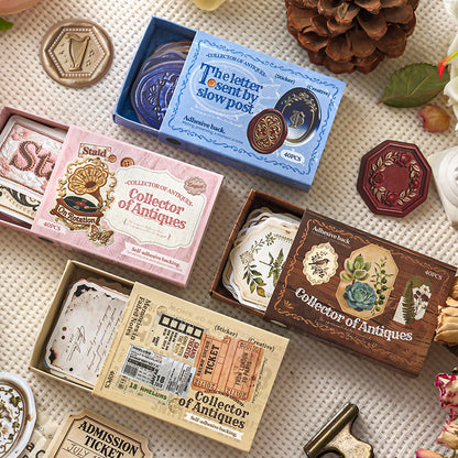 Stickers collector of antiques-40 pzas