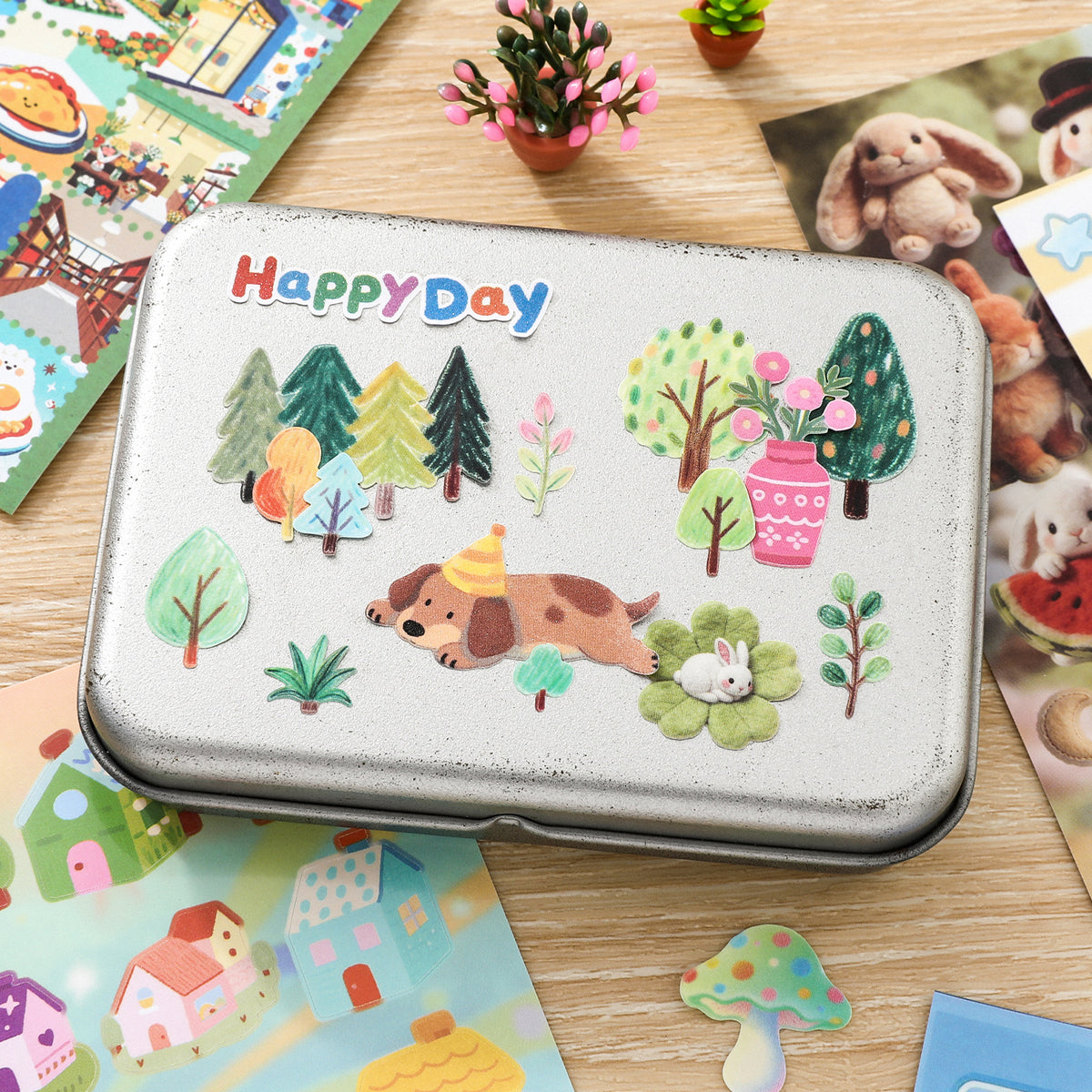 Libro de stickers happy day-30 pzas
