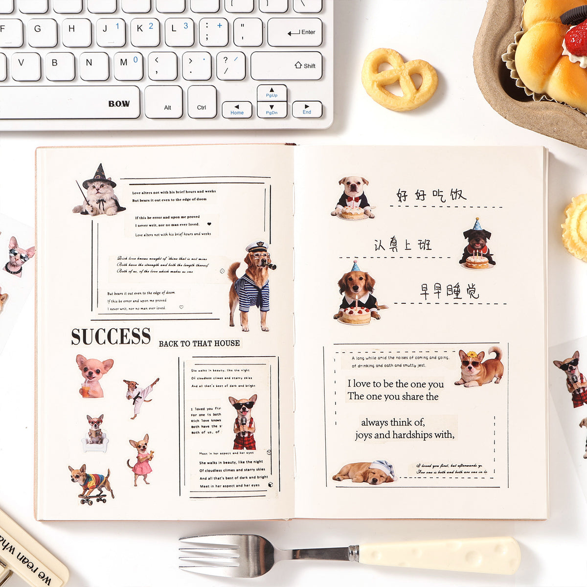 Stickers furry sweet-6 pzas
