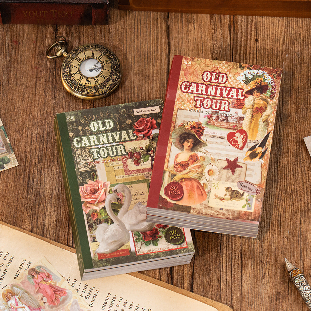 Librito de stickers old carnival tour-30 pzas