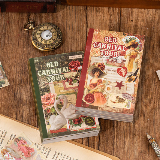 Librito de stickers old carnival tour-30 pzas