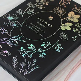 Bullet journal "flower" de hojas negras-80 hojas de 100gr